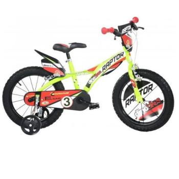 Raptor zöld gyerek bicikli 14-es méretben - Dino Bikes kerékpár kép