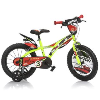 Raptor zöld gyerek bicikli 16-os méretben - Dino Bikes kerékpár kép