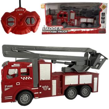 RC Távirányítós emelőkosaras tűzoltóautó 1/30-as méretarányban 22cm kép