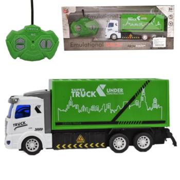 RC Távirányítós hulladékszállító teherautó fénnyel 1/48 27MHz 20cm kép