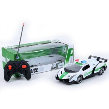 RC Távirányítós rendőrségi Lamborghini sportkocsi fényeffektekkel 1/16-os méretarány kép