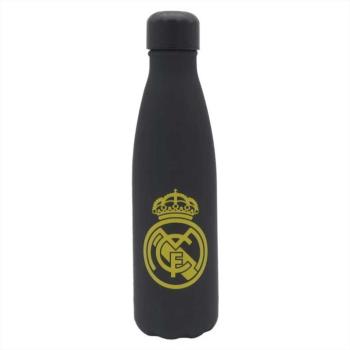 Real Madrid Rozsdamentes duplafalú fekete-arany acél kulacs 500ml-es kép