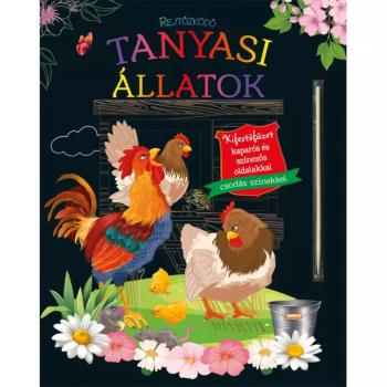 Rejtőzködő tanyasi állatok - Kifestőfüzet kaparós és színezős oldalakkal kép
