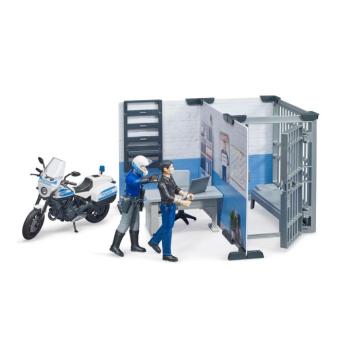 Rendőrőrs, rendőrrel, motorkerékpárral és bűnözővel - Bruder 62732