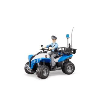Rendőrségi ATV, bábuval - Bruder 63010 kép