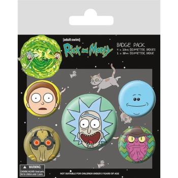 RICK AND MORTY (HEADS) kitűző kép