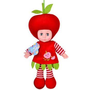 Rongytestű baba alma vagy eper jelmezben 36cm-es 1db kép