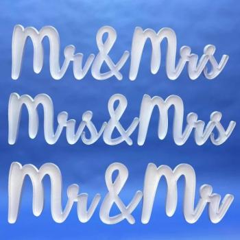 Sablon lufira - Mr & Mrs, Mr & Mr, Mrs & Mrs
