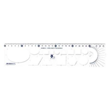 Sablon vonalzó OPTIMA átlátszó 30cm kép