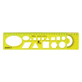 Sablon vonalzó OPTIMA fluor 30cm kép