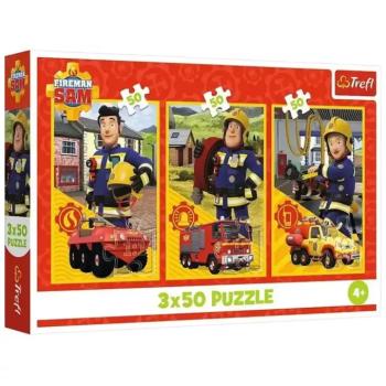 Sam a tűzoltó: A tűzoltói csapat 3x50db-os puzzle - Trefl kép