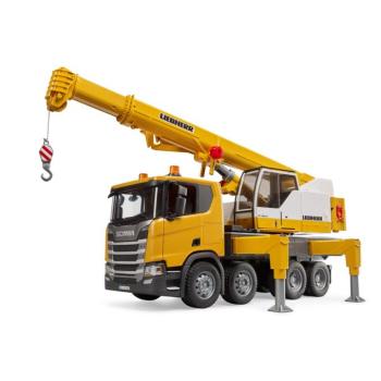 Scania teherautó Liebherr daruval - Bruder 3571 kép