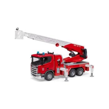Scania tűzoltóautó létrával - Bruder 3591 kép