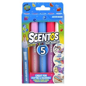 Scentos Illatos akril filctoll pasztell színben 5db kép