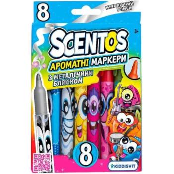 Scentos illatos metálfényű 8db-os filctoll szett kép
