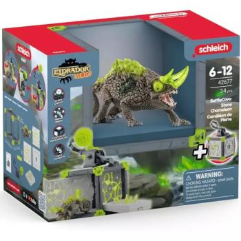 Schleich: Battlecave kő kameleon szett (42677) kép