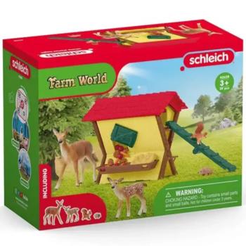 Schleich: Farm World - Erdei állatok etetője játékszett (42658) kép