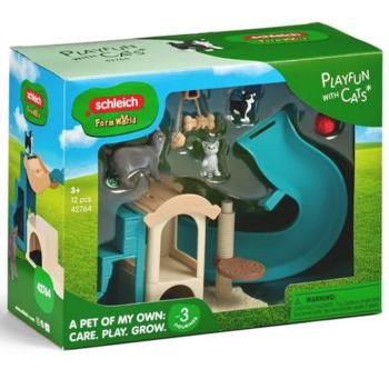 Schleich: Farm World Macskás játszóház játékszett (42764) kép