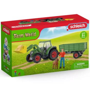 Schleich: Farm World - Traktor pótkocsival játékszett (42608) kép