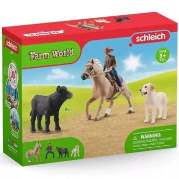 Schleich: Farm World - Western lovaglás játékszett (42578) kép