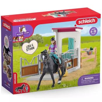 Schleich: Horse Club - Lisa és Storm lovas box játékszett kép