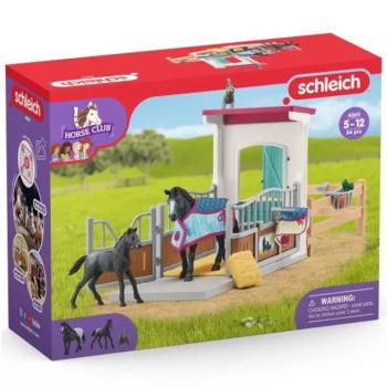 Schleich: Horse Club - Lovas box kancával és csikóval játékszett (42611) kép