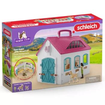 Schleich: Horse Club - Szétnyitható istálló lovakkal játékszett (42703) kép