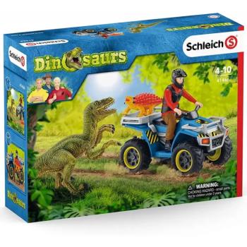 Schleich: Menekülés quaddal a Velociraptor elől szett (41466) kép