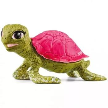 Schleich: Rózsaszín zafír teknős figura (70759) kép
