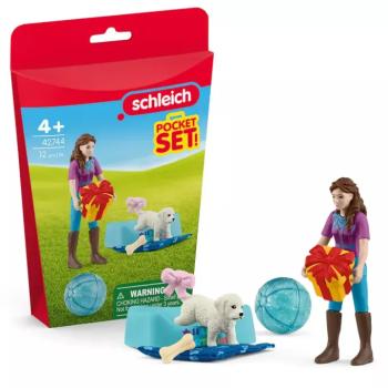Schleich: Születésnapi buli Lizával és kutyusával játékszett (42744) kép