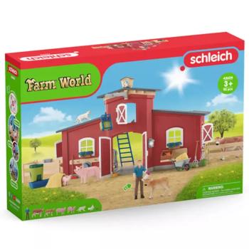 Schleich: Farm World - Farm istállóval és állatokkal játékszett (42606) kép