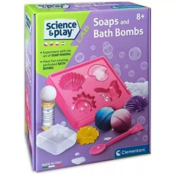 Science&Play: Szappan és fürdőbomba készítő készlet - Clementoni kép