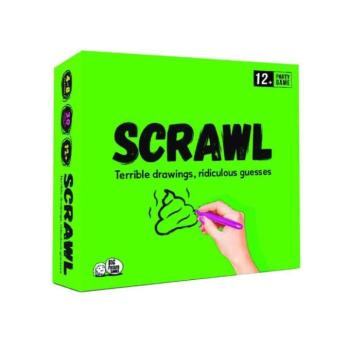 Scrawl 12+ társasjáték, angol nyelvű kép