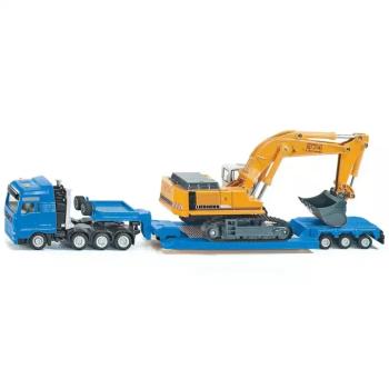 SIKU MAN nehézszállító Liebherr markolóval 1/87 kép
