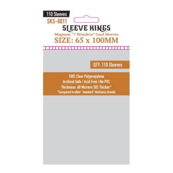 Sleeve Kings Magnum kártyavédő "7 Csoda" társasjátékhoz (110 db-os csomag) 65 x 100 mm kép