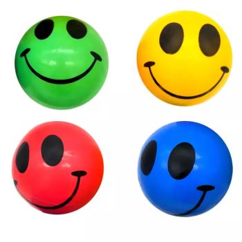 Smiley mintás gumilabda 23cm-es többféle színváltozatban kép