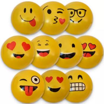 Smiley mintás gumilabda többféle változatban 23cm kép