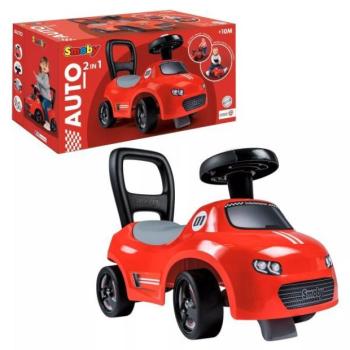 Smoby: Auto Ride-on átalakítható járássegítő bébitaxi - piros kép