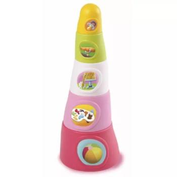 Smoby: Cotoons Happy Tower toronyépítő játék - pink kép