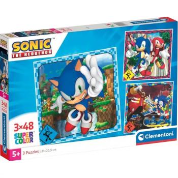 Sonic 3x48db-os Supercolor puzzle - Clementoni kép