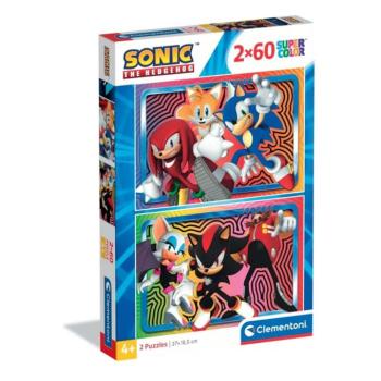 Sonic a sündisznó 2x60db-os supercolor puzzle - Clementoni kép