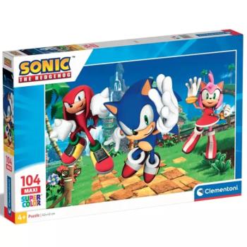 Sonic a sündisznó és barátai 104db-os maxi supercolor puzzle - Clementoni kép