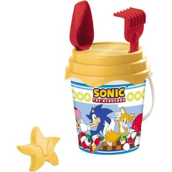 Sonic a sündisznó mintás homokozó szett kannával - Mondo Toys kép