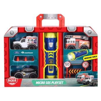 SOS Mikro játékszett elemlámpával - Dickie Toys kép