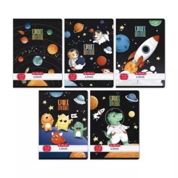 Space Adventures: A5 vonalas füzet, 2. osztályos, 16-32 - többféle kép