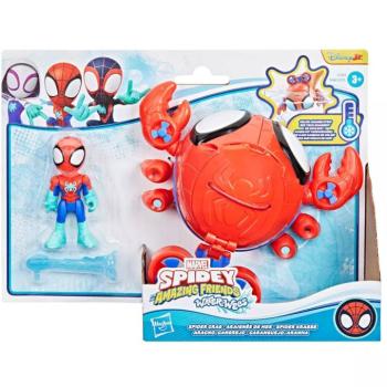 Spidey and His Amazing Friends: Waterwebs figurák és színváltós járművek - Spider Crab - Hasbro