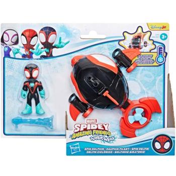 Spidey and His Amazing Friends: Waterwebs figurák és színváltós járművek - Spin Dolphin - Hasbro kép