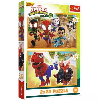 Spidey és a dinók 2x24db-os puzzle - Trefl kép