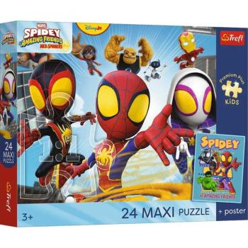 Spidey és barátai Kalandok a társakkal 24 db-os Maxi puzzle - Trefl kép