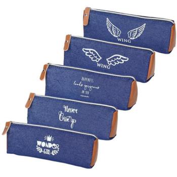 Spirit: Cruises kék színű hengeres tolltartó 5 féle mintával 19x7cm kép